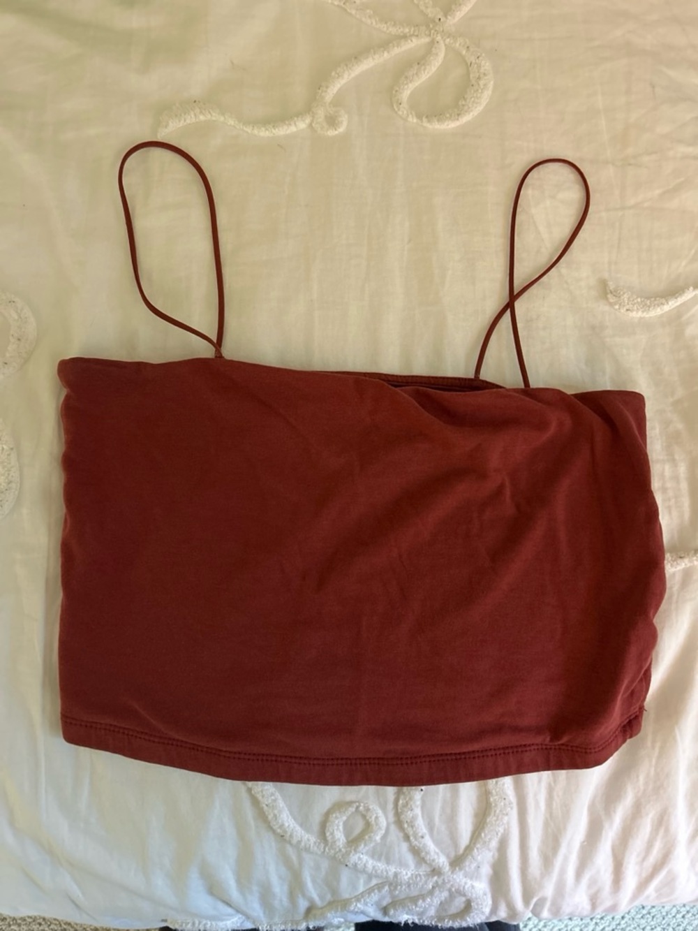 Aeropostale Rust Spaghetti Strap Crop Camisole